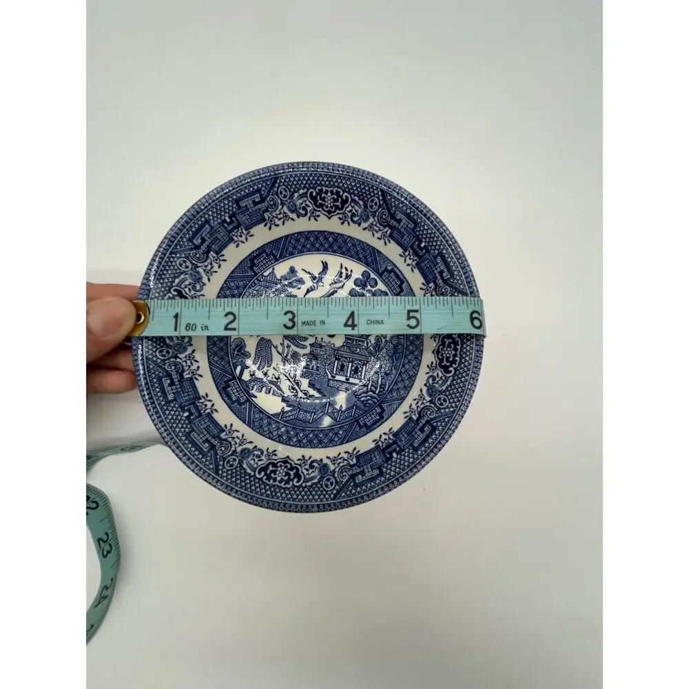 Vintage Churchill England Blue Willow Landscape Pattern Classic Small Bowl - 6